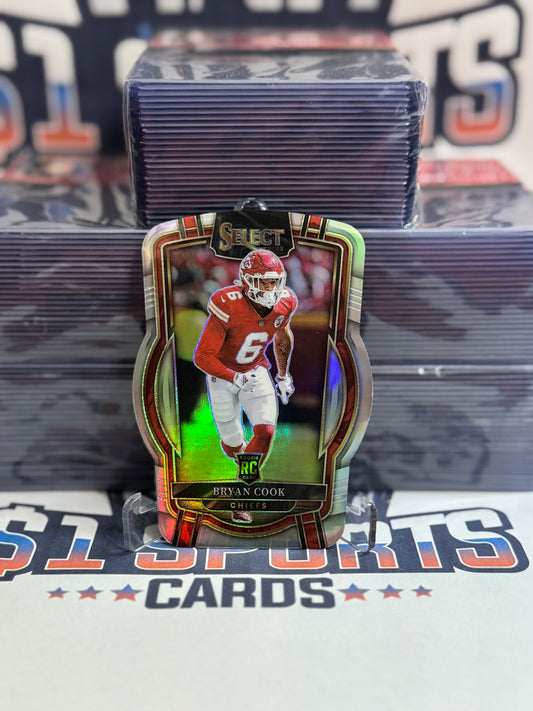 2022 Panini Select (Silver Die Cut Prizm, Club Level) Bryan Cook Rookie #252