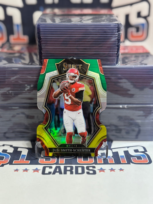2022 Panini Select (Green Yellow Die Cut Prizm, Club Level) JuJu Smith-Schuster #149