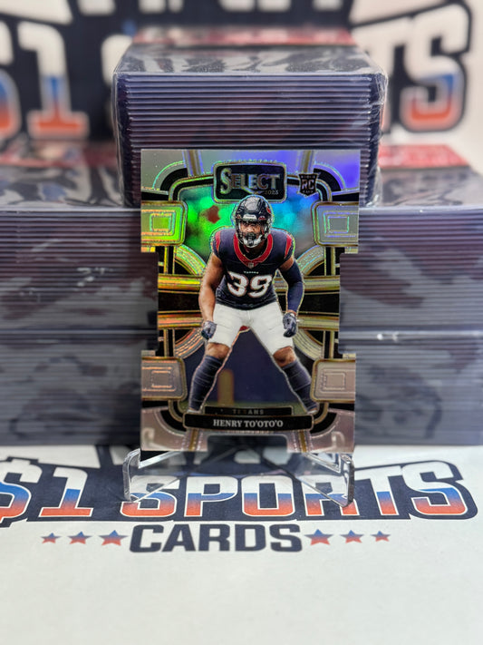 2022 Panini Select (Silver Die Cut Prizm) Henry To'oto'o Rookie #39