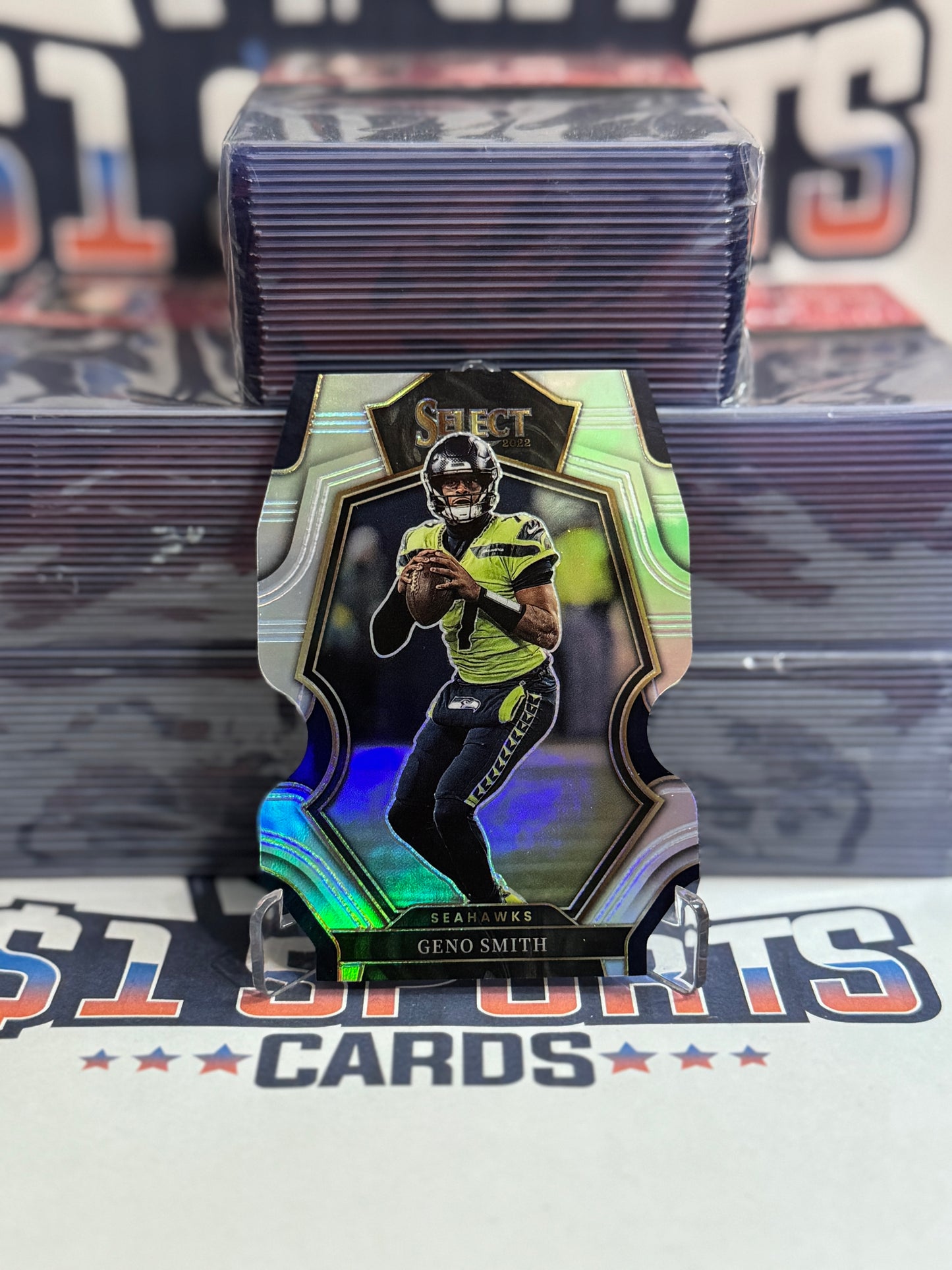 2022 Panini Select (Silver Die Cut Prizm) Geno Smith #189