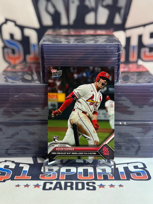 2023 Topps Now (/1,075) Nolan Gorman Rookie #322