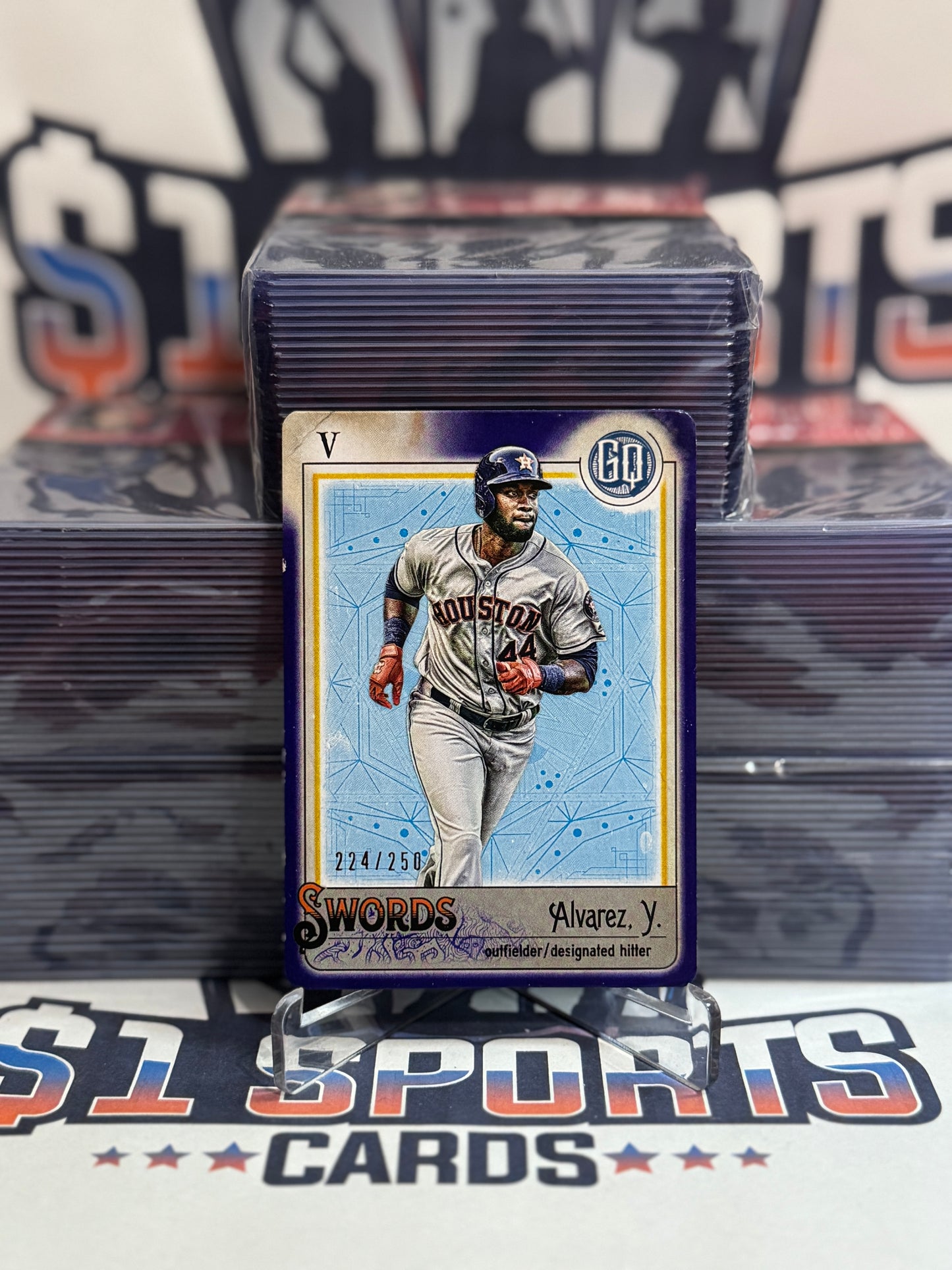 2021 Topps Gypsy Queen (Purple, Tarot of the Diamond 224/250) Yordan Alvarez #TOD-11