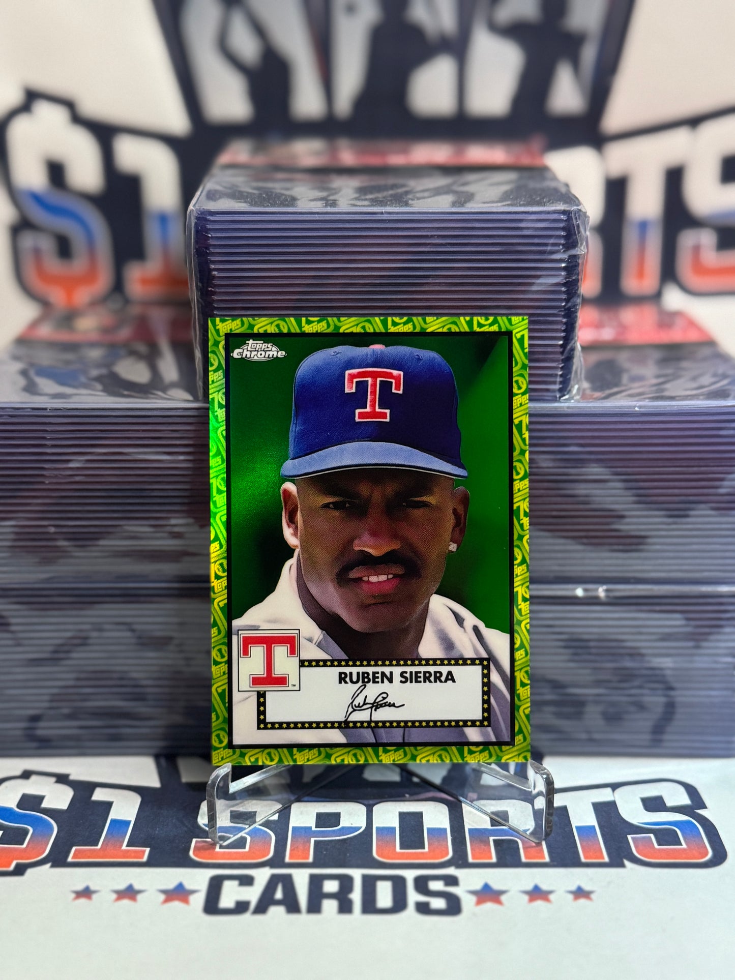 2021 Topps Chrome Platinum (Green Refractor 59/99) Ruben Sierra #567