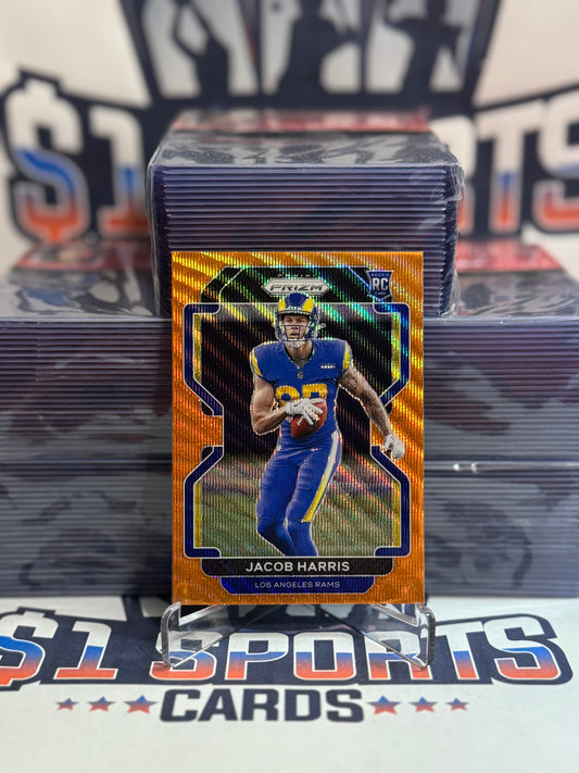 2020 Panini Prizm (Orange Wave Prizm 6/60) Jacob Harris Rookie #368