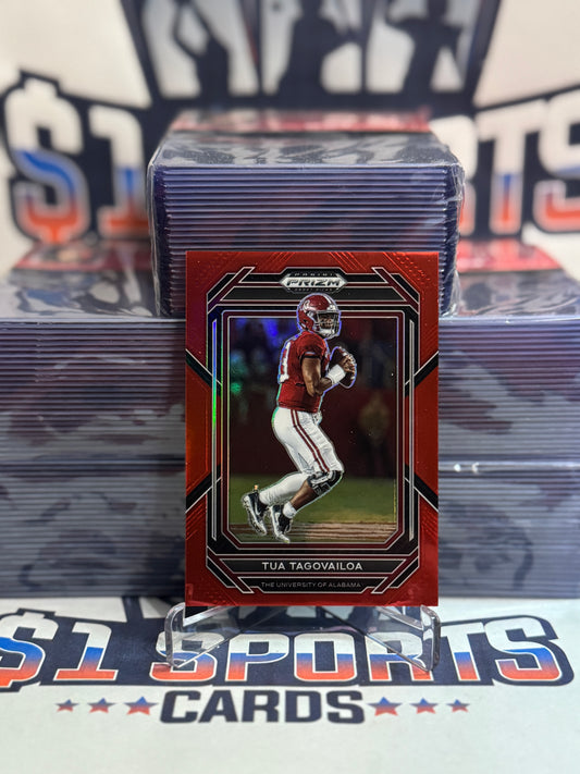 2023 Panini Prizm Draft Picks (Red Prizm 142/299) Tua Tagovailoa #99