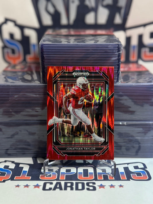 2023 Panini Prizm Draft Picks (Red Wave Prizm 48/49) Jonathan Taylor #57