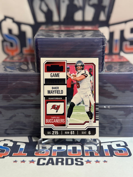 2023 Panini Contenders (Blue 183/499) Baker Mayfield #92