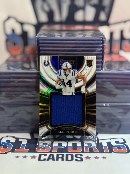 2022 Panini Select (Jumbo Rookie Swatch Relic 40/75) Alec Pierce #JS-19