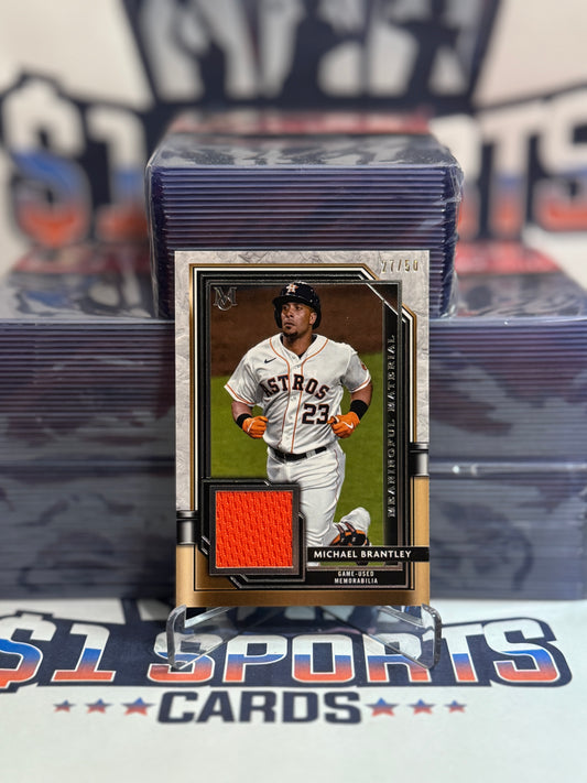 2021 Topps Museum Collection (Meaningful Materials Relic 27/50) Michael Brantley #MMR-MBR