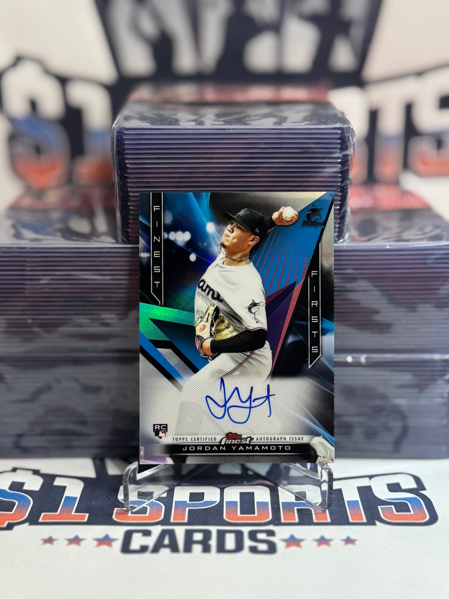 2020 Topps Finest (Auto) Jordan Yamamoto Rookie #FFA-JY