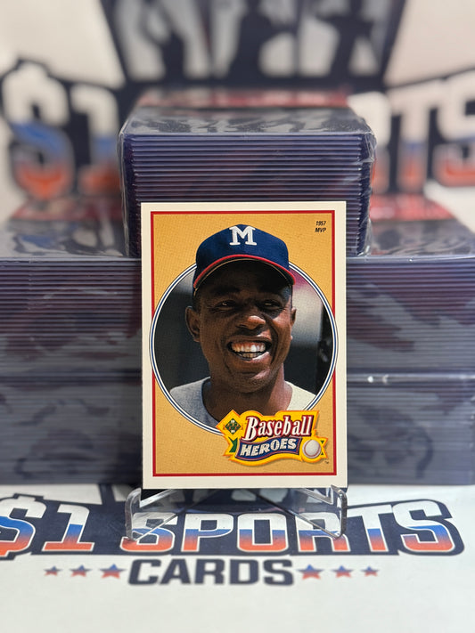 1990 Upper Deck (Baseball Heroes) Hank Aaron #20