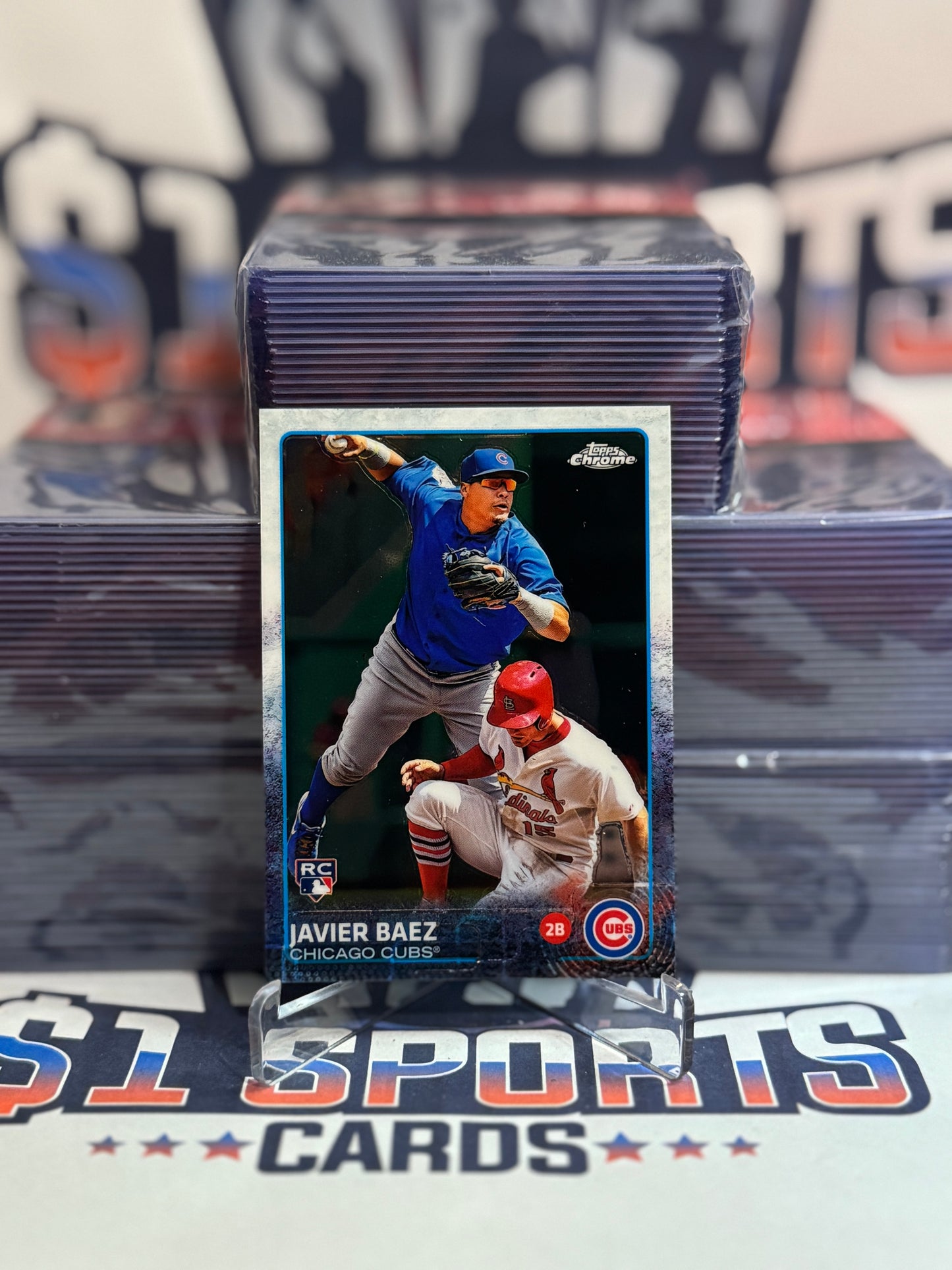 2015 Topps Chrome Javier Baez Rookie #89