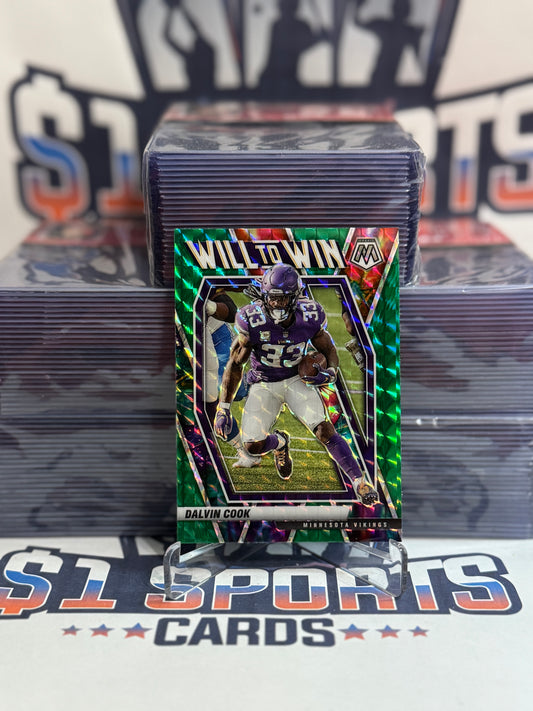 2021 Panini Mosaic (Green Prizm, Will to Win) Dalvin Cook #WW-12