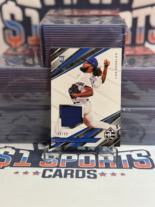 2022 Panini Chronicles Limited (Blue Relic 90/99) Andre Jackson Rookie #LS-AJ