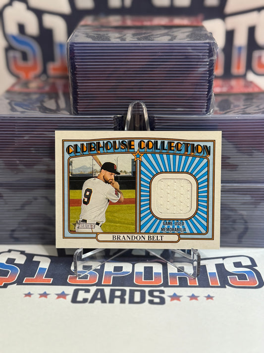 2021 Topps Heritage (Clubhouse Collection Relic) Brandon Belt #CCR-BB