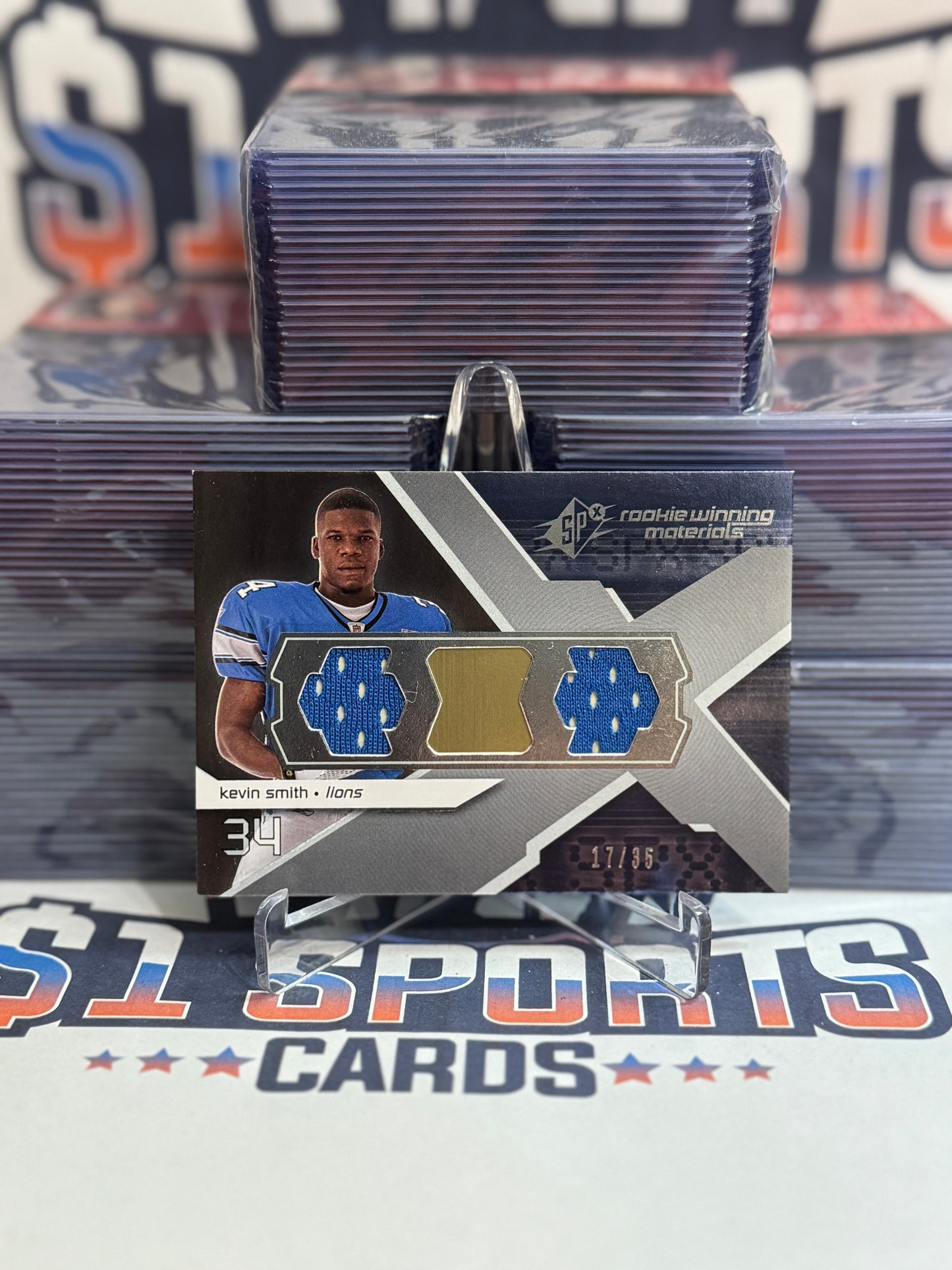 2008 Upper Deck SPx (Rookie Winning Materials Relic 17/35) Kevin Smith #RM-KS