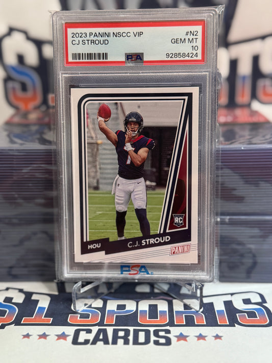 2023 Panini National (VIP) CJ Stroud Rookie #N2 - PSA 10