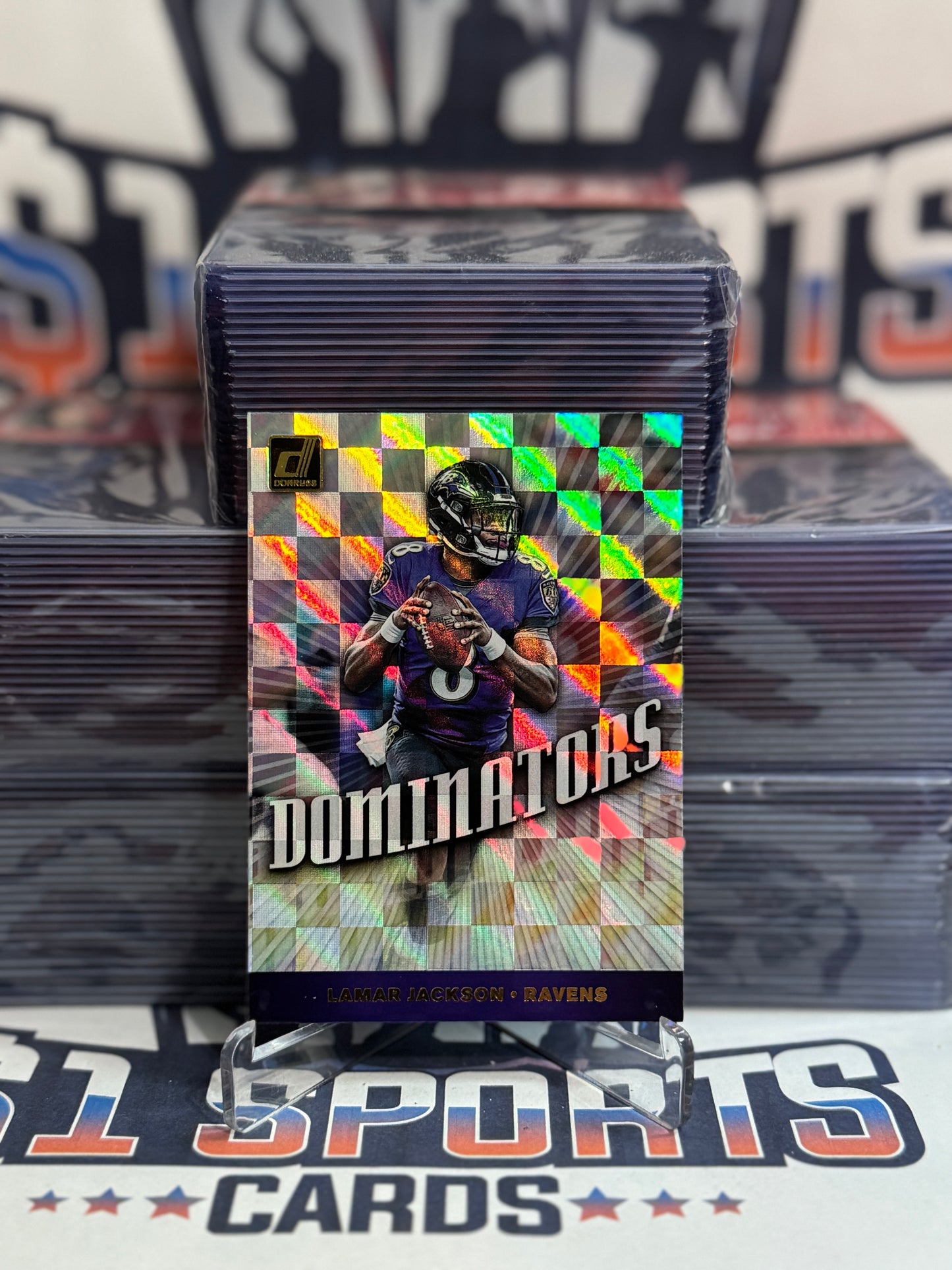 2019 Donruss (Dominators) Lamar Jackson #DOM-39