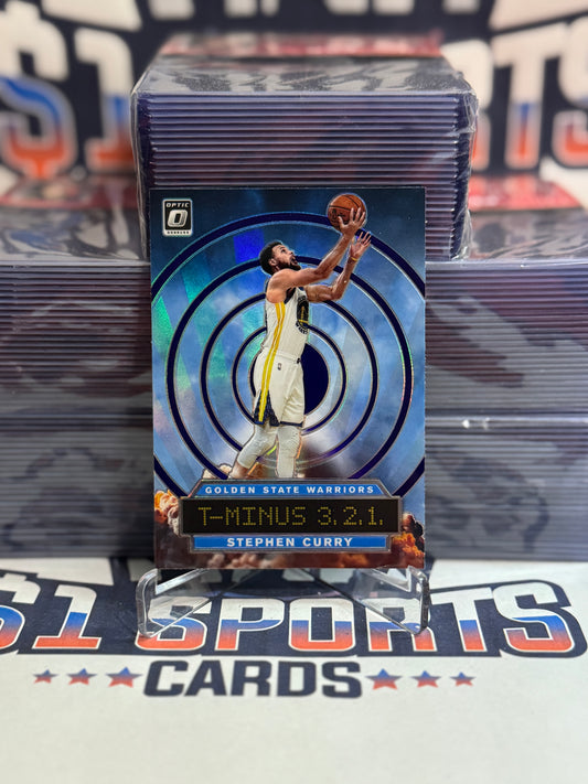 2019 Donruss Optic (Purple Prizm, T-Minus 3, 2, 1) Stephen Curry #6