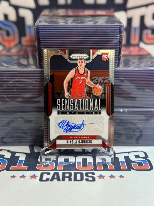 2024 Panini Prizm Draft Picks (Sensational Signatures Auto) Nikola Djurisic Rookie #SS-NDJ