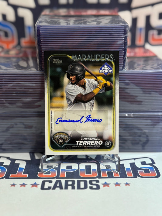 2024 Topps Pro Debut (Auto) Enmanuel Terrero #PD-12