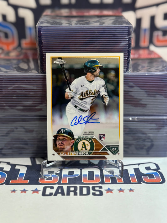 2023 Topps Chrome (Auto) Cal Stevenson Rookie #RA-CST