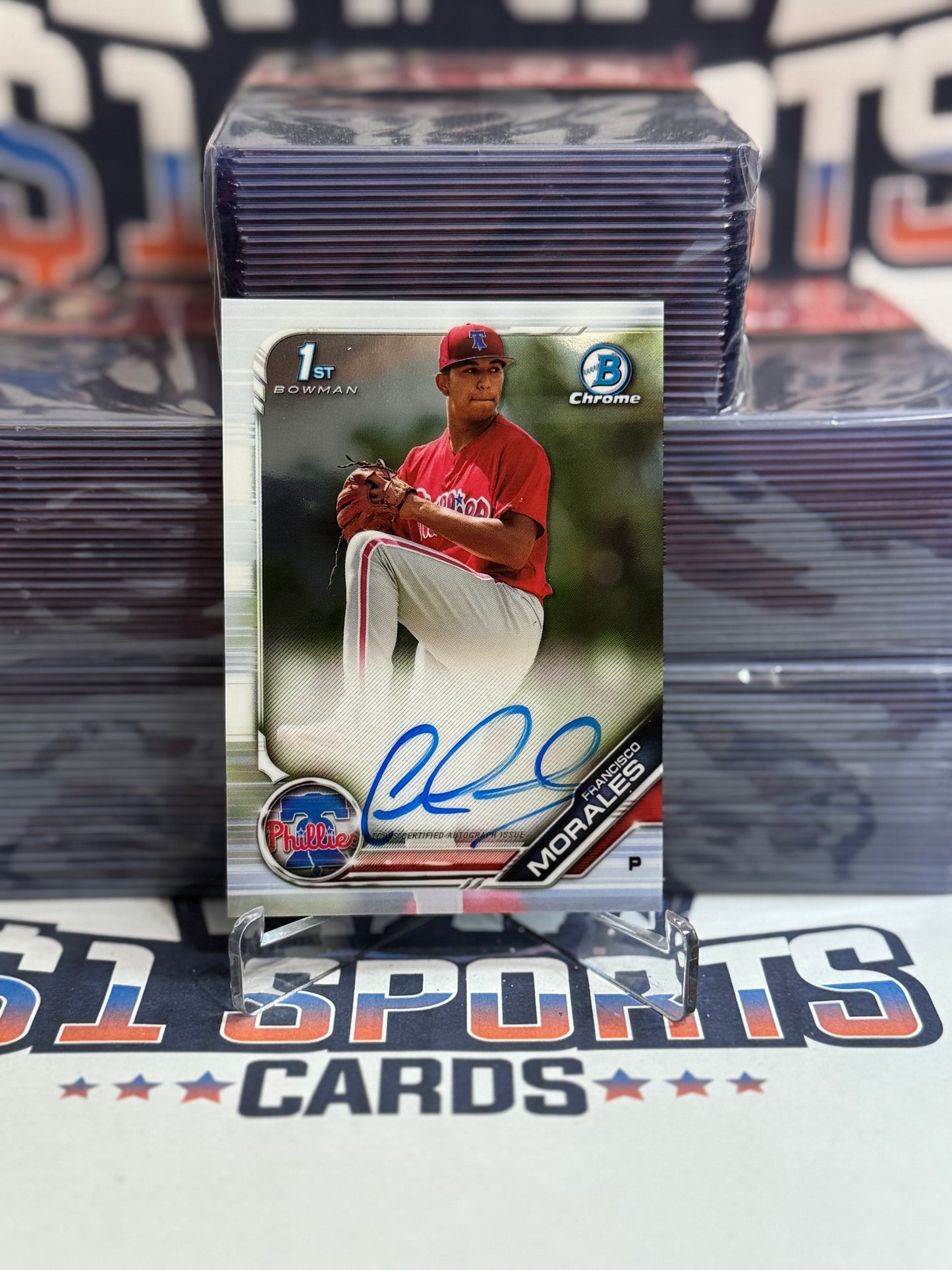 2019 Bowman Chrome Prospects (1st Bowman Auto) Francisco Morales #CPA-FM