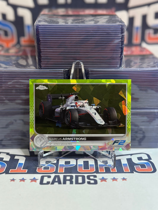 2022 Topps Chrome Sapphire Formula One (Green 95/199) Marcus Armstrong #135