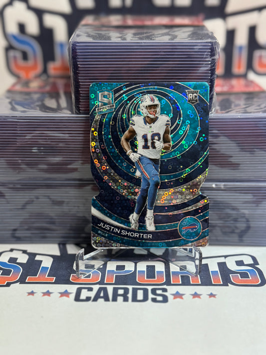 2023 Panini Spectra (Teal Prizm 27/50) Justin Shorter Rookie #180