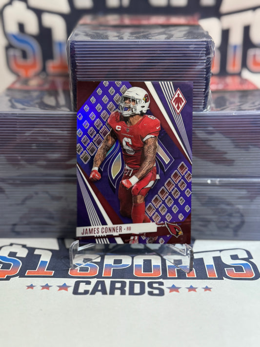 2023 Panini Phoenix (Purple Prizm 9/99) James Conner #39