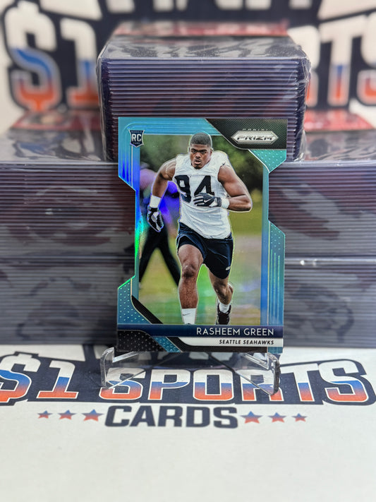 2018 Panini Prizm (Light Blue Die Cut Prizm 84/199) Rasheem Green Rookie #300