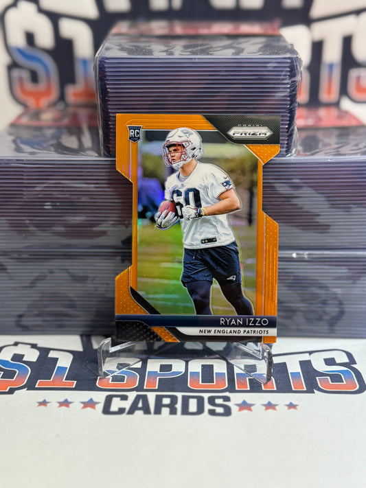 2018 Panini Prizm (Orange Die Cut Prizm 75/249) Ryan Izzo Rookie #290
