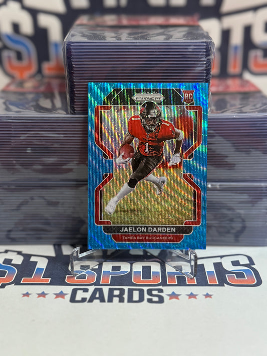 2021 Panini Prizm (Blue Wave Prizm 185/199) Jaelon Darden Rookie #363