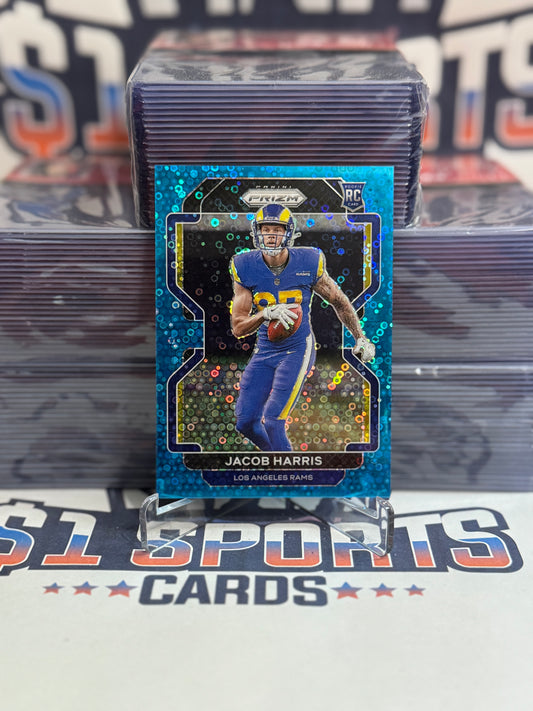 2021 Panini Prizm (Blue Disco Prizm 17/79) Jacob Harris Rookie #368