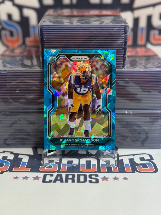 2020 Panini Prizm (Light Blue Ice Prizm 83/99) K'Lavon Chaisson Rookie #352