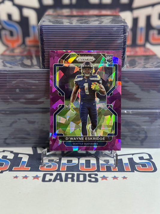 2021 Panini Prizm (Purple Ice Prizm 223/225) D'Wayne Eskridge Rookie #349