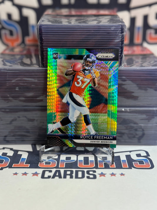 2018 Panini Prizm (Green Yellow Pulsar Prizm 101/275) Royce Freeman Rookie #224