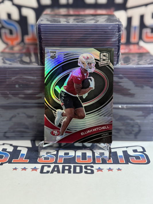 2021 Panini Spectra (Silver Prizm 76/149) Elijah Mitchell Rookie #182