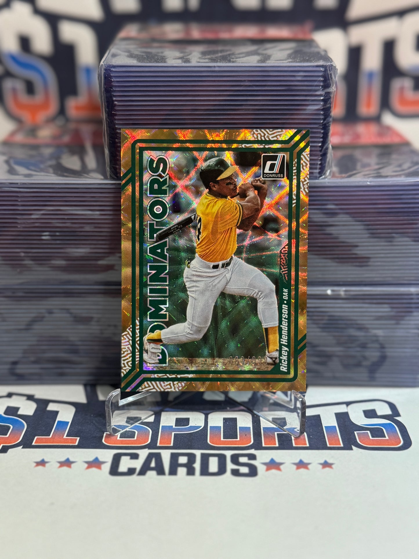 2023 Donruss (Bronze, Dominators 863/999) Rickey Henderson #D8