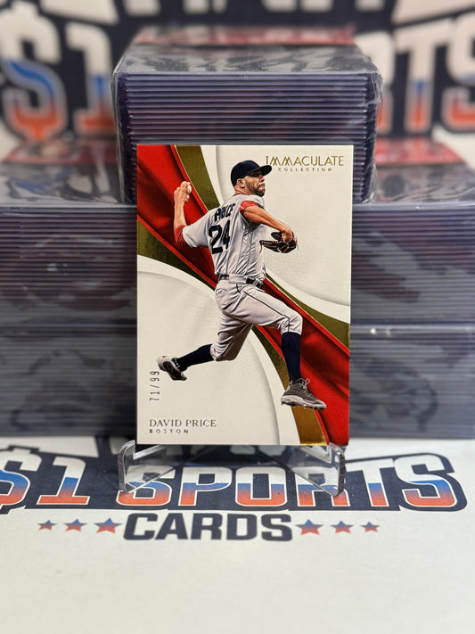 2017 Panini Immaculate Collection (Bronze 71/99) David Price #38