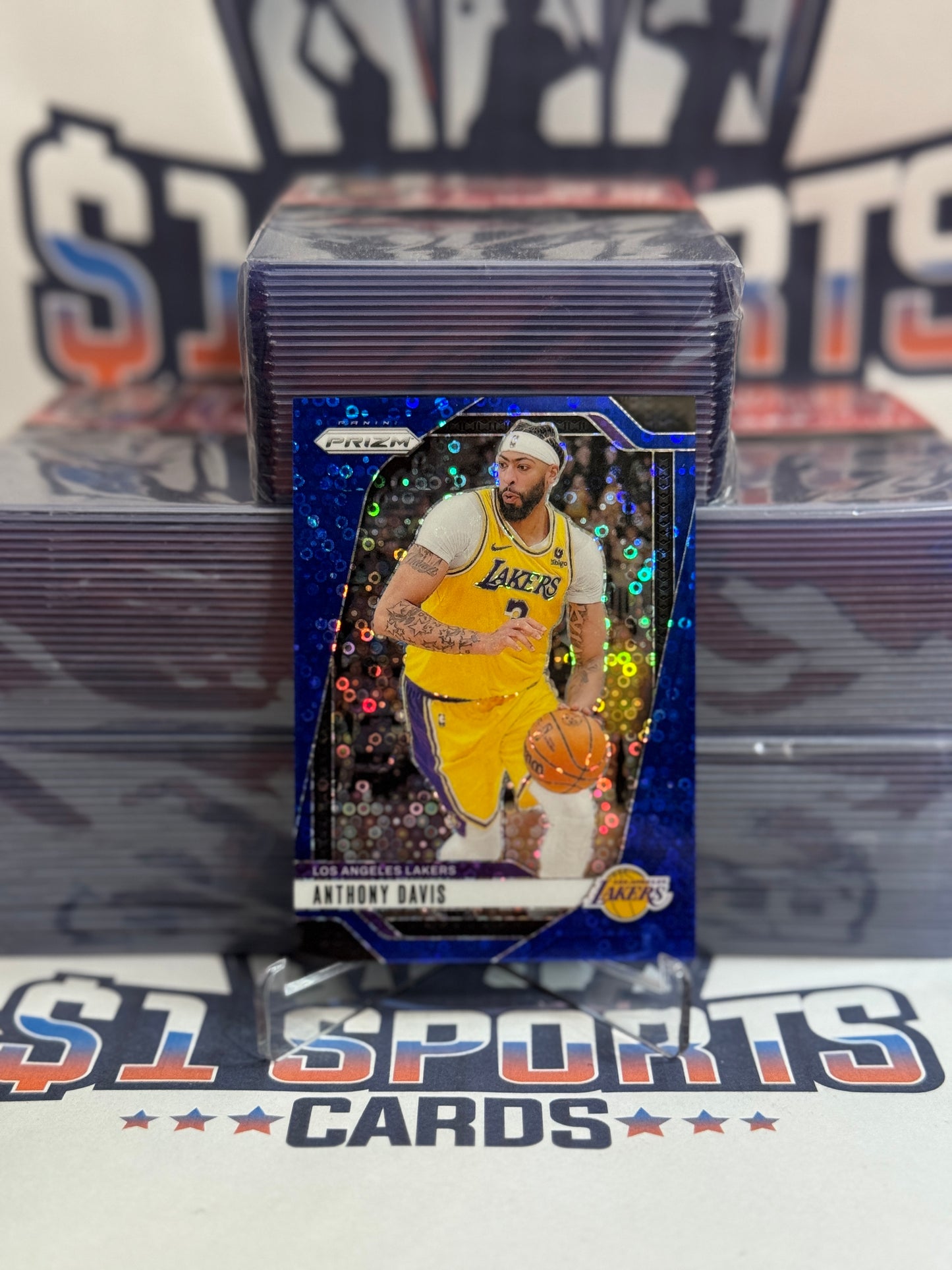 2024 Panini Prizm (Blue Scope Prizm 49/150) Anthony Davis #195