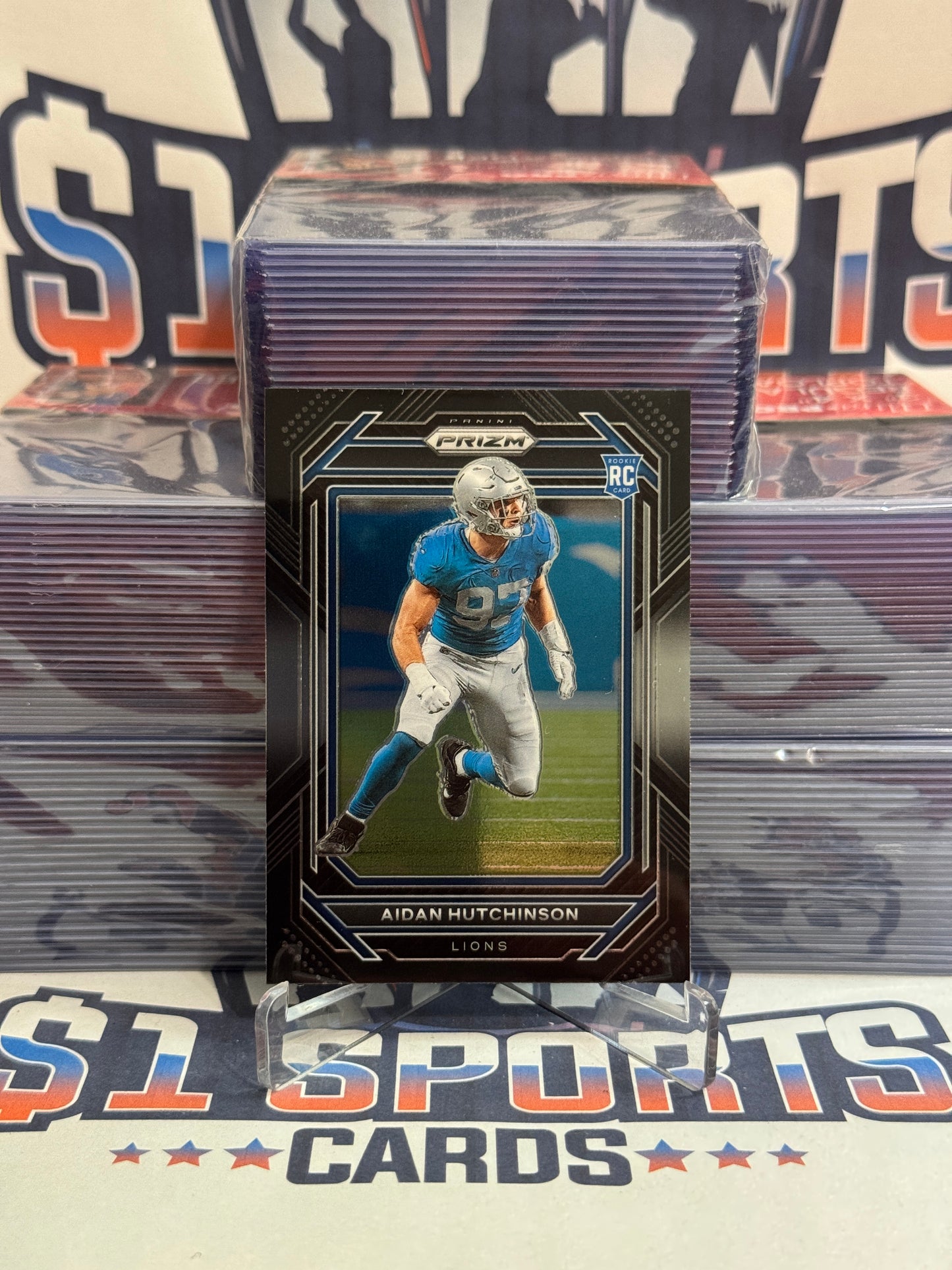 2022 Panini Chronicles (Prizm Black) Aidan Hutchinson Rookie #PB-16