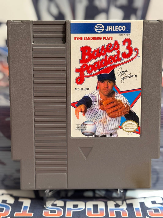 1991 Nintendo NES Ryne Sandberg Plays Bases Loaded 3