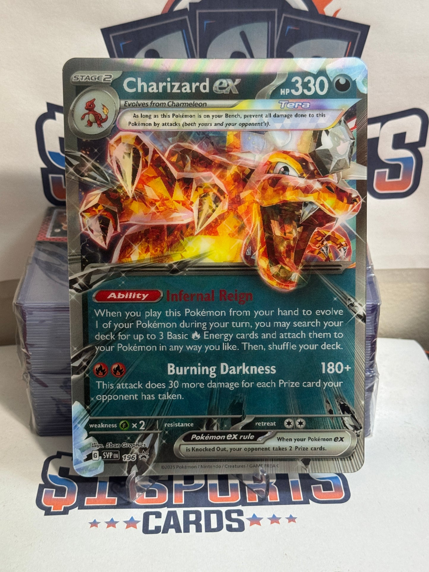 Pokemon TCG: Charizard EX (Oversized, Lenticular, Double Rare) #54