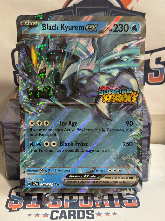 Pokemon TCG: Black Kyurem EX (Oversized, SS Stamped, Double Rare) #48