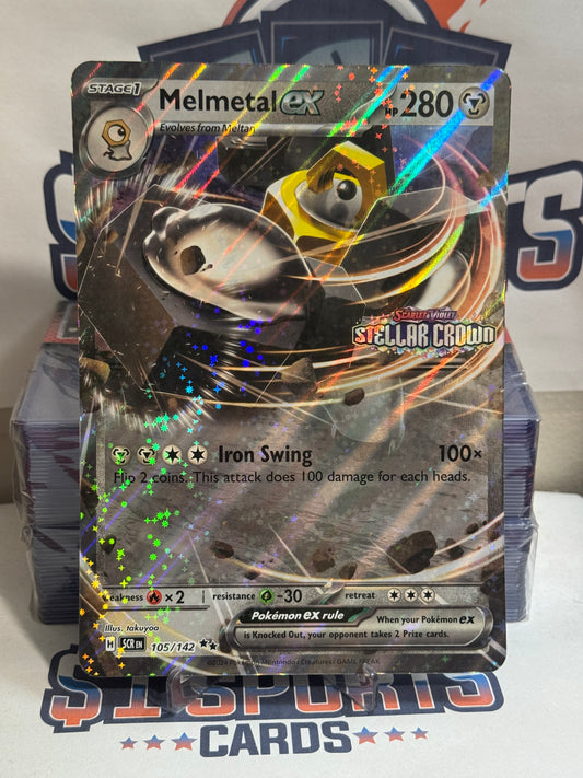 Pokemon TCG: Melmetal EX (Oversized, SC Stamped, Double Rare) #105