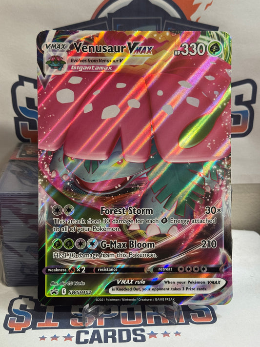 Pokemon TCG: Venusaur VMAX (Oversized, Promo) #SWSH102