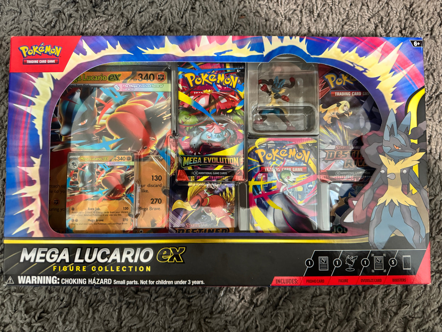 Pokemon TCG: Sealed Mega Lucario EX Figure Collection Box