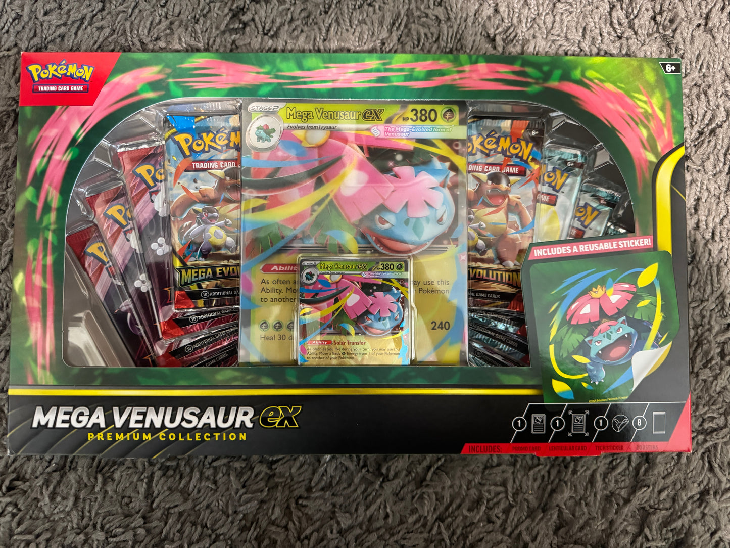 Pokemon TCG: Sealed Mega Venusaur EX Premium Collection Box