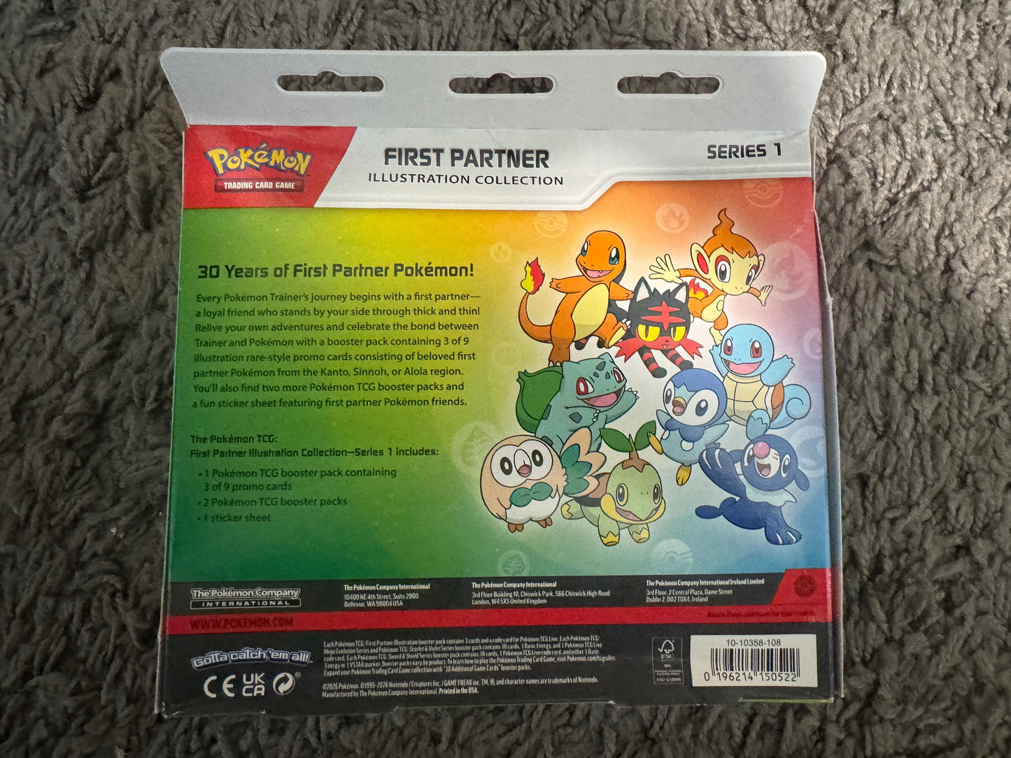 Pokemon TCG: Sealed First Partner Illustration Collection Box
